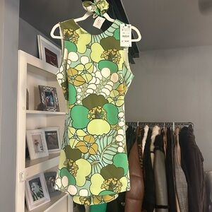 NWT zara floral dress with matching scrunchie